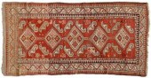 Oushak rug, five serrated diam