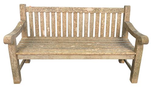 OUTDOOR CLASSICS TEAK BENCH, HEIGHT
