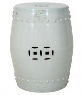 OUTDOOR GLAZED CERAMIC STOOL O