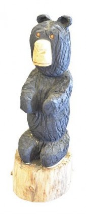 OUTDOOR HAND CARVED FIGURE OF