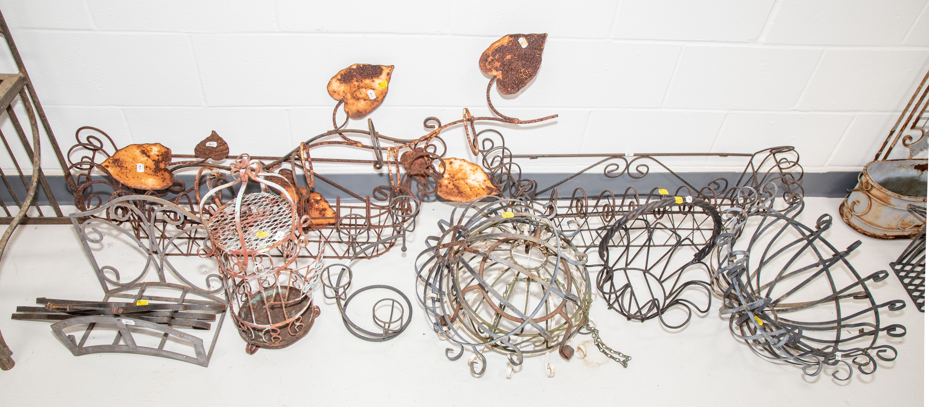 OUTDOOR IRON PLANTERS &