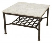 OUTDOOR PATIO MARBLE-TOP SQUAR