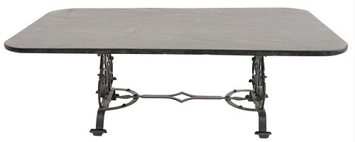 OUTDOOR SLATE TOP RECTANGULAR