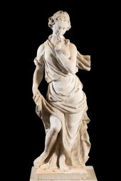 OUTDOOR STONE ALLEGORICAL GARD