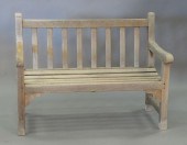OUTDOOR TEAK BENCH, LG. 47".Ou