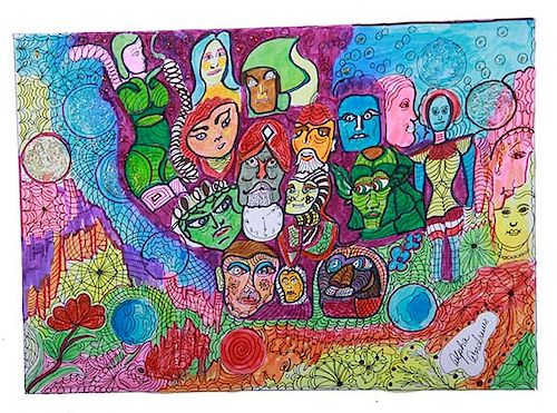 OUTSIDER ART, ALPHA ANDREWS,