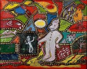 OUTSIDER ART, ALPHA ANDREWS, M