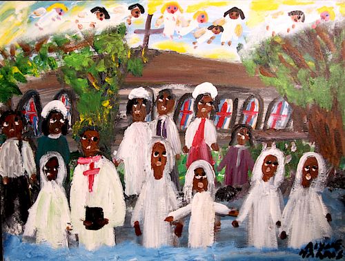 OUTSIDER ART, ALYNE HARRIS, BAPTISM