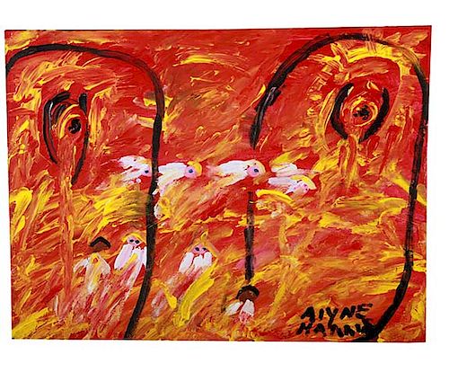 OUTSIDER ART, ALYNE HARRIS, EYES OF