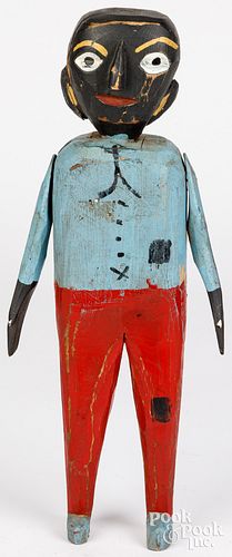 OUTSIDER ART CARVED BLACK AMERICANA