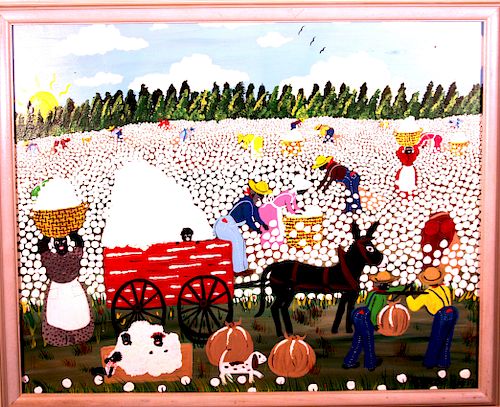 OUTSIDER ART, MARIE ELEM, COTTON