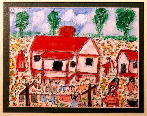 OUTSIDER ART, MC JONES, HANGING