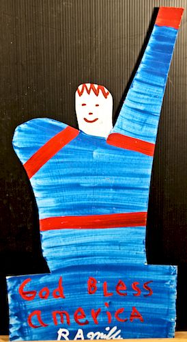 OUTSIDER ART, RA MILLER, STATUE