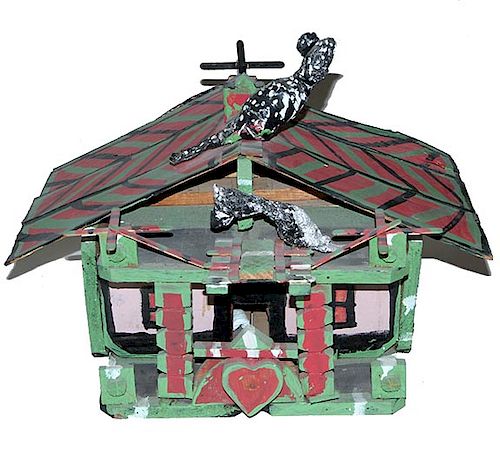 OUTSIDER ART, WILLIE MASSEY, RED
