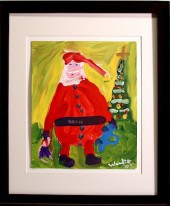 OUTSIDER ART, WOODIE LONG, UNT