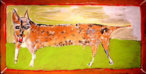 OUTSIDER ART,JIMMY LEE SUDDUTH, RED