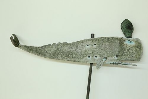 OUTSTANDING FOLK ART SPERM WHALE