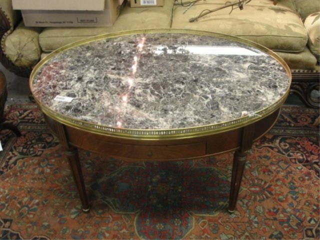 Oval and Marbletop Bouillotte