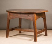 OVAL ARTS & CRAFTS MISSION OAK