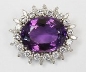 OVAL BRILLIANT CUT AMETHYST AN