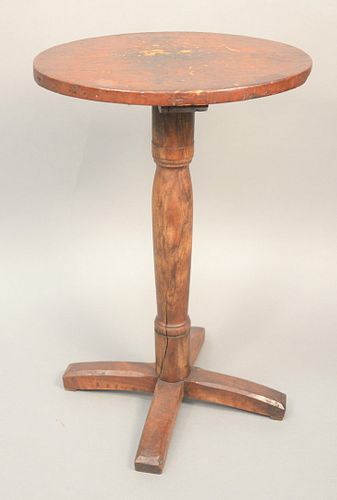 OVAL CANDLESTAND ON TURNED SHAFT