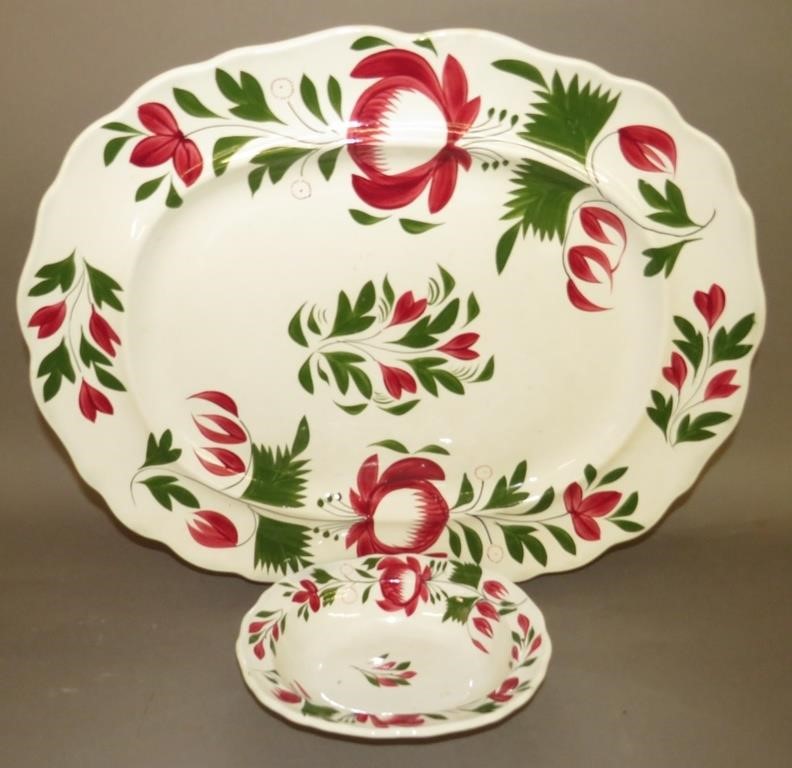 OVAL EARLY ADAMS ROSE PATTERN