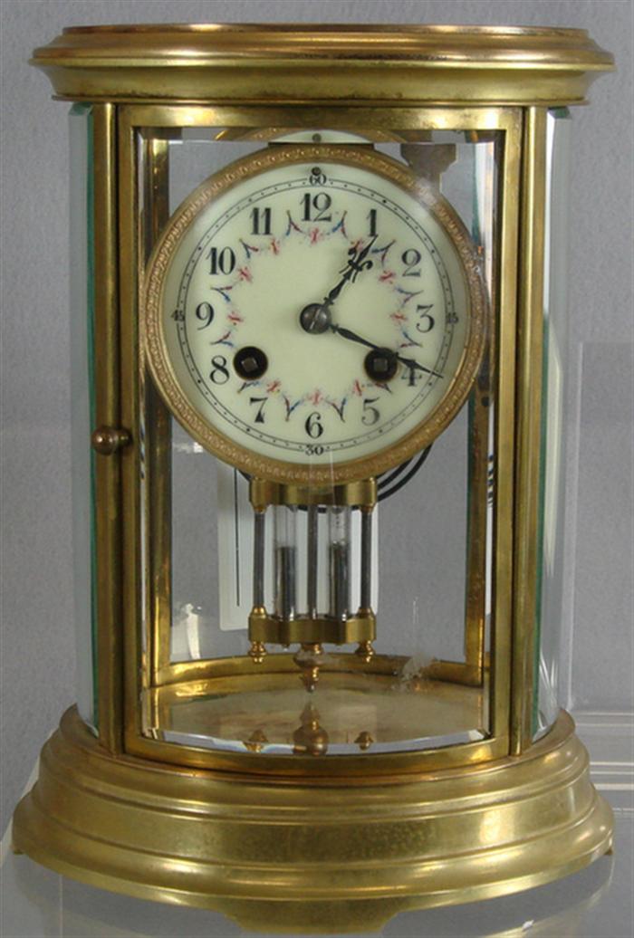 Oval French crystal regulator, L