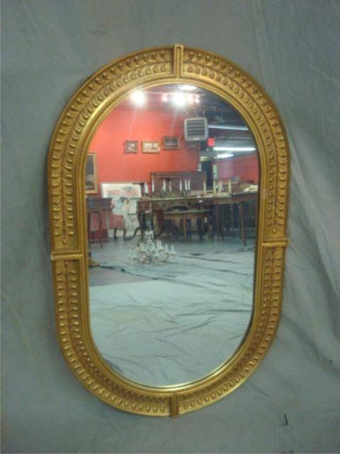 Oval Giltwood Mirror. From a New
