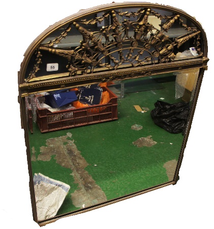 Oval Half Moon Mirror MIR313