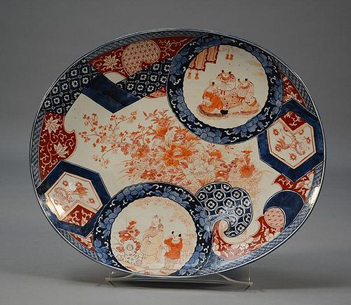 OVAL IMARI PLATTEROval Imari
