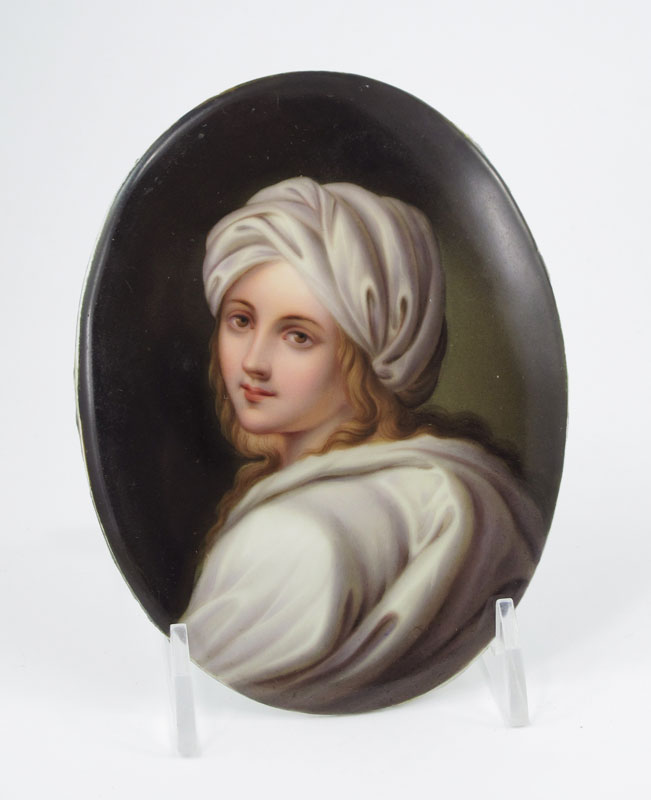 OVAL KPM QUALITY PORTRAIT PLAQUE: