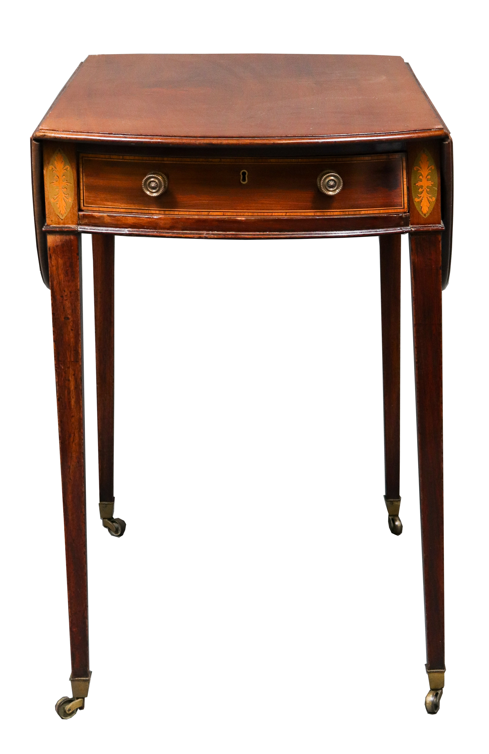 OVAL MAHOGANY PEMBROKE TABLE,