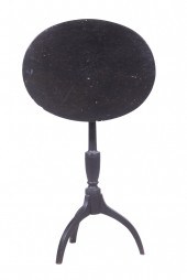 OVAL PAINTED CANDLESTAND Tilt-