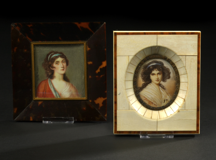 Oval Portrait Miniature of "Rosalie