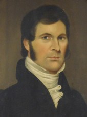 OVAL PORTRAIT OF YOUNG MAN, 19