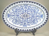 Oval Teutonic blue transfer ir