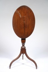 OVAL TILT TOP CANDLESTAND 19th