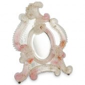 OVAL VENETIAN GLASS EASEL MIRR