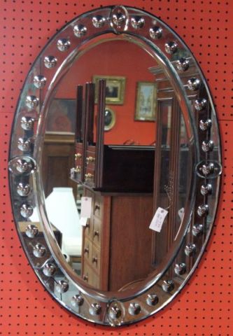 Oval Venetian Style Mirror.From a