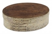 OVAL WHALEBONE DITTY BOX 19TH