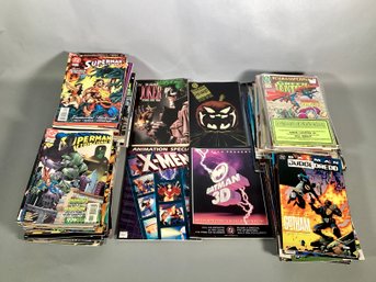 Over 100 contemporary comics,