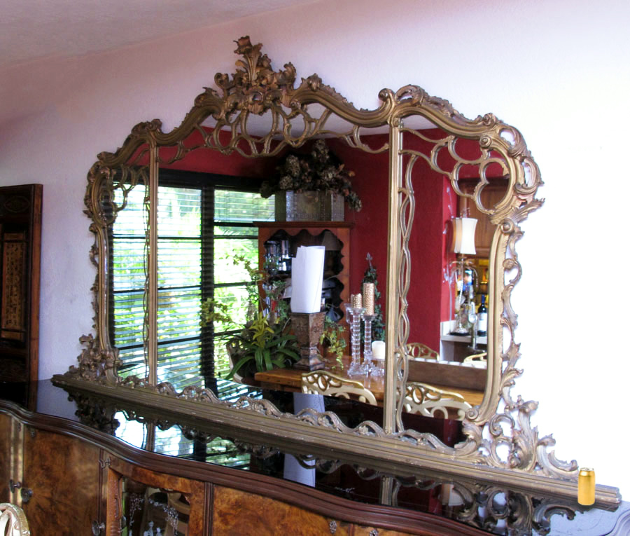 OVER 8 FT LONG ORNATE BUFFET