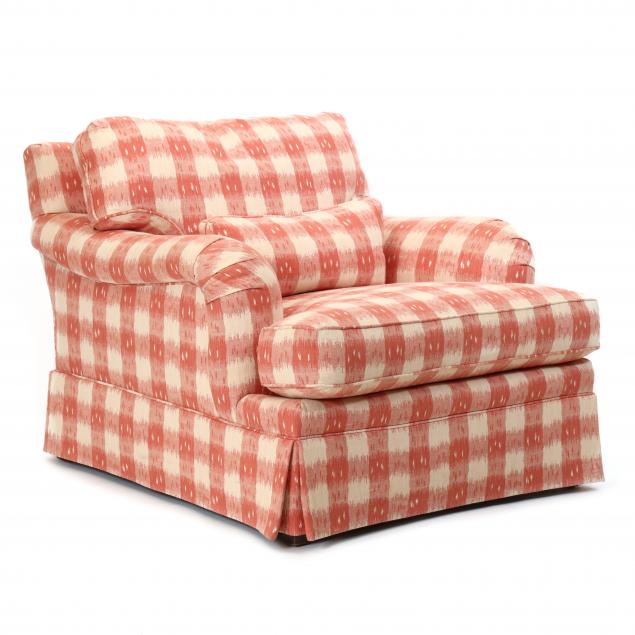 OVER-UPHOLSTERED CLUB CHAIR