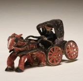 Overbeck art pottery horse and
