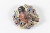 OVERBECK POTTERY PIN WITH BOOK