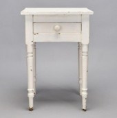 OVERPAINTED ONE-DRAWER TABLEA