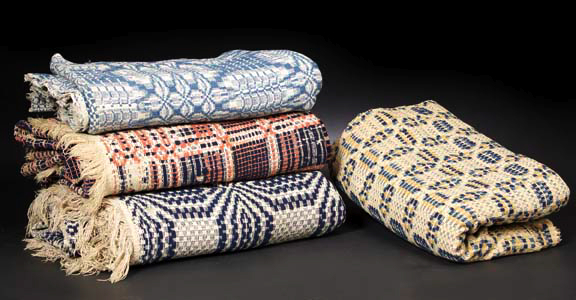 "Overshot" Coverlet,  ca.