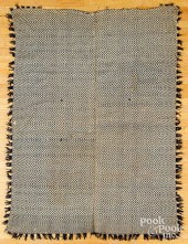OVERSHOT COVERLET, MID 19TH C.