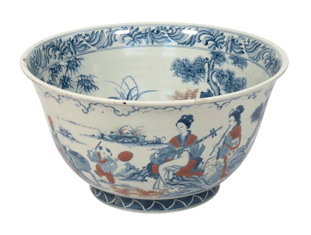 OVERSIZE CHINESE RED, BLUE AND