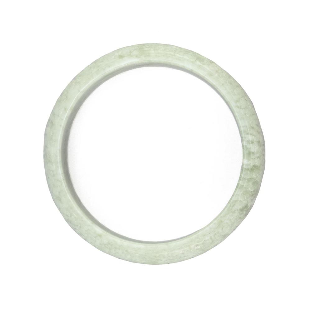 OVERSIZE MOTTLED LIGHT CELADON JADE